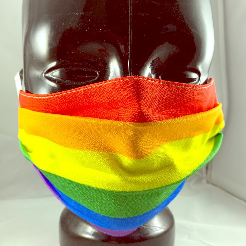 New Pride Rainbow soft pleated face mask